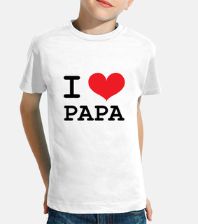camiseta de niño: amo al papá