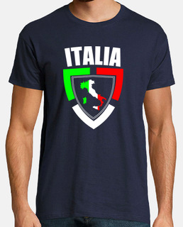 Camiseta de recuerdo de Italia mapa y c