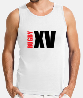 camiseta de rugby hombre blanco sin mangas