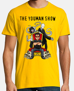 Camiseta de youman trono con slenderman y jeff the killer