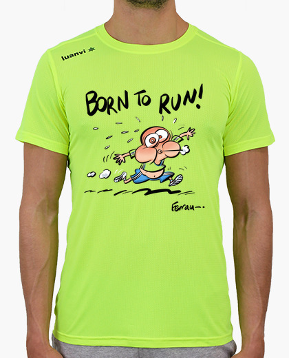 Camiseta deportiva ligera hombre Born to run