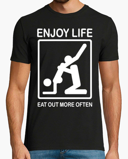 Camiseta Enjoy Life Eat Out More Often Fiesta Despedida Nº 119814