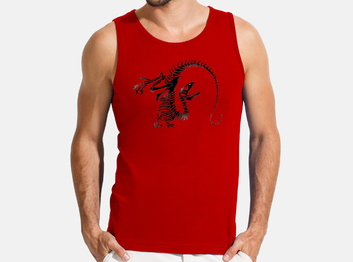 camiseta esqueleto hombre