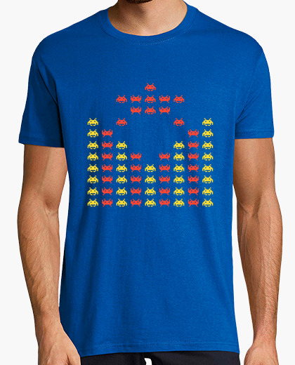 Camiseta Estelada Space Invaders vermell