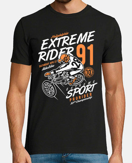 Camiseta Extreme Rider Bicicross Sport 1991 Bicicletas 90s Deportes Bicycle