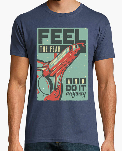 Camiseta Feel the Fear - ARTMISETAS ART CAMISETAS  Camiseta Feel the Fear - ARTMISETAS ART CAMISETAS