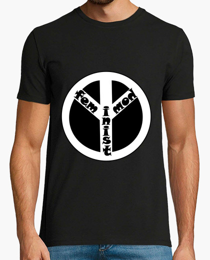 Camiseta feminista hominista paz amor
