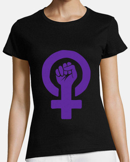 camiseta feminista logotipo morado