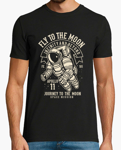 Camiseta Fly to the Moon - ARTMISETAS ART CAMISETAS 