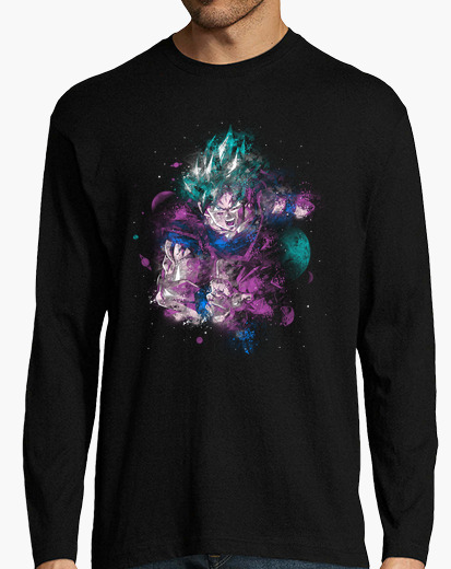 Camiseta Goku viajando por el espacio