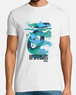Camiseta Hipopótamos Art Hombre - Colores claros