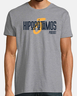 Camiseta Hipopótamos Hombre - Colores claros - Logo grande