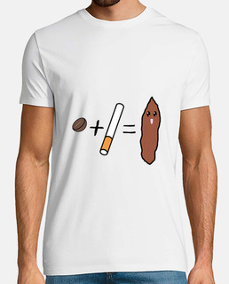 Camiseta hombre Café y cigarro