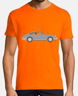 Camiseta Hombre "Classic car", manga corta, naranja, calidad extra