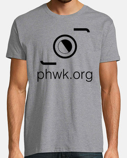 camiseta hombre gris logo negro