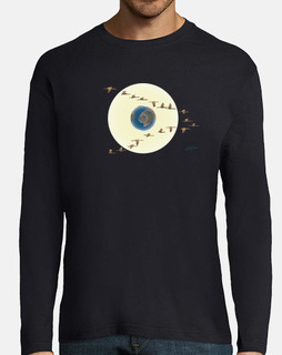 Camiseta hombre manga larga D01 - The Silent Sun