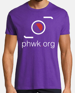 camiseta hombre morada logo blanco y granate