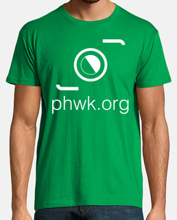 camiseta hombre verde logo negro