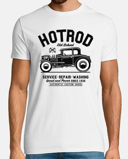 Camiseta Hot Rod Retro Old School Vintage 1936 Mecánicos