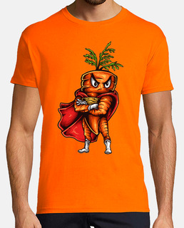 Camiseta Humor Graciosa Super Zanahoria Vegetariano