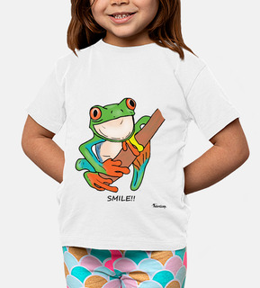 Camiseta infantil Rana smile color