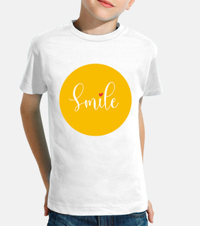 Camiseta infantil Smile yellow