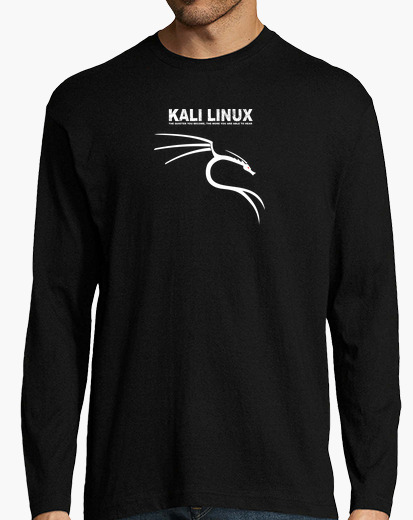 Camiseta Kali linux logo blanco