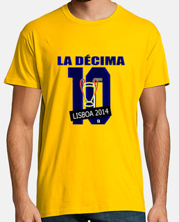 Camiseta La Décima Real Madrid Amarilla