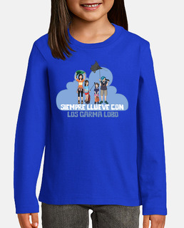 Camiseta Larga Siempre Llueve con los Garma Lobo