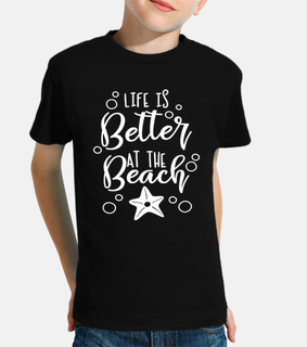 Camiseta Life Is Better At The Beach Summer Playa Vacaciones Mar