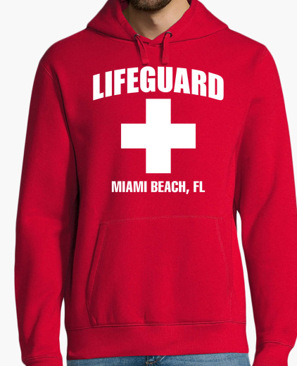 sudadera roja lifeguard