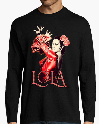 Camiseta Lola Flores La Faraona en Rojo