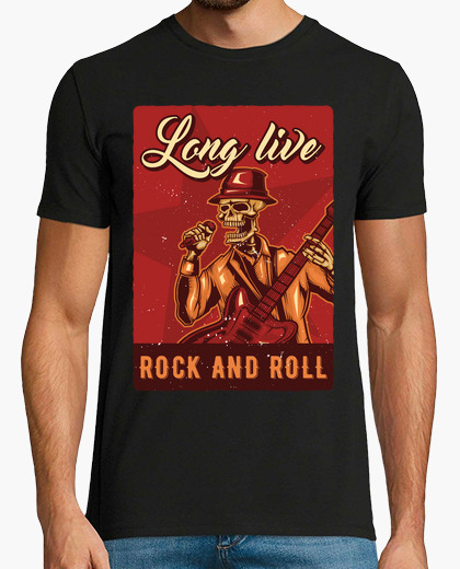 Camiseta Long Live Rock and Roll - ARTMISETAS ART CAMISETAS  Camiseta Long Live Rock and Roll - ARTMISETAS ART CAMISETAS