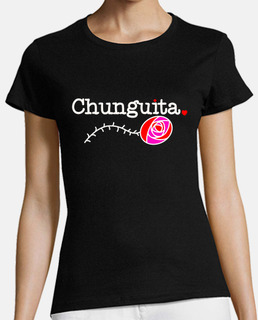 camiseta manga corta chunguita black rosa