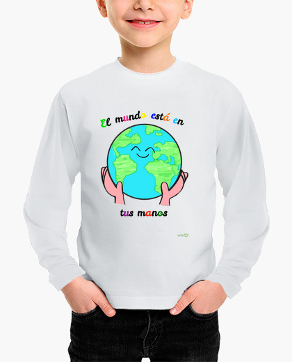 Ropa Infantil Camiseta Manga Larga Para Ninos El Mundo Esta En Tus