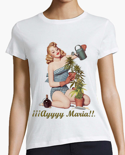 Camiseta María - Mujer, estilo béisbol