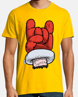Camiseta masculina Santa Rocks