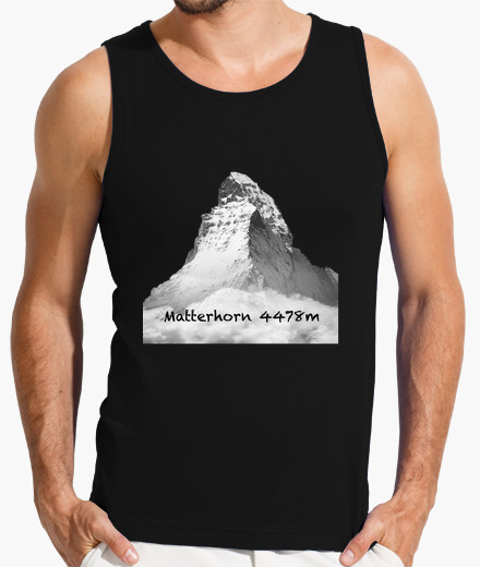 Camiseta Matterhorn Hombre, sin mangas, negra