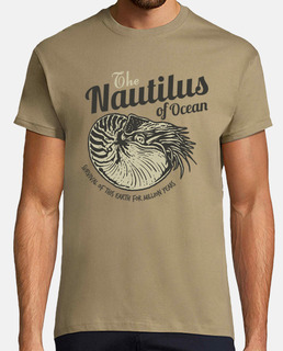 Camiseta Molusco Cefalópodo Nautilus Océano Retro VIntage
