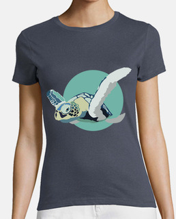Camiseta Mujer - Blue Turtle