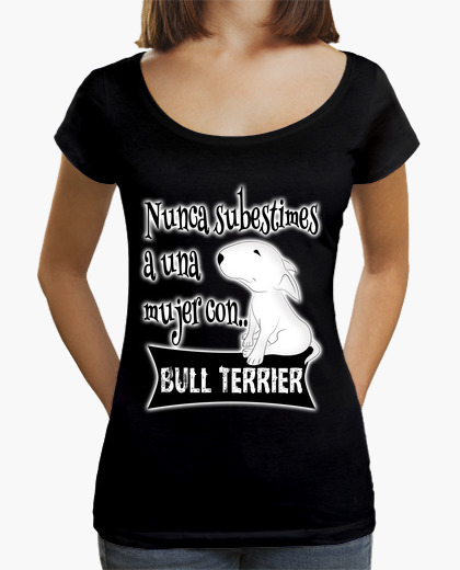 Camiseta Mujer con bull terrier s.b