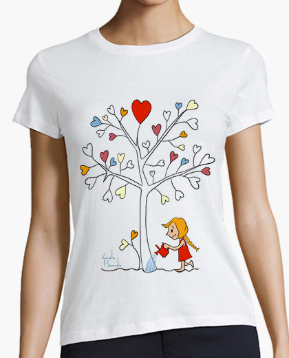 Camiseta Mujer, El árbol del amor estilo...