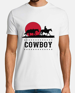 Camiseta Música Country Cowboy Puesta de Sol