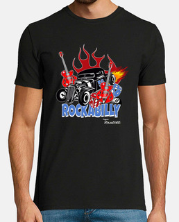 Camiseta Música Hot Rod Rockabilly Retro