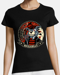 Camiseta Música Rockabilly Cat Vintage Rockers Memphis Tennessee USA Rock N Roll 50s 60s 70s 80s