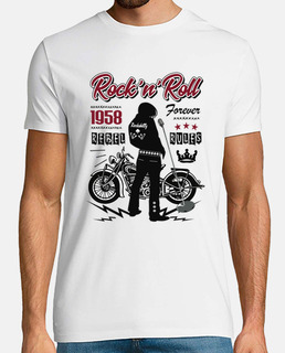 Camiseta Música Rockabilly Motos Retro 1958