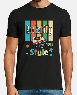 Camiseta Música Rockabilly Vintage 1958