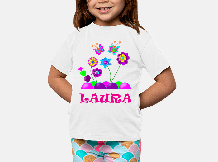 Camiseta niña personalizada manga corta