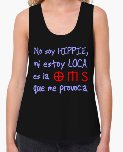 Camiseta NoSoy Hippie Ni Estoy Loca Es La OMS que Me Provoca Camiseta NoSoyHippieNiEstoyLocaEsLaOMSqueMeProvoca
