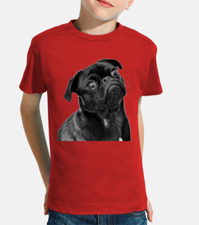 Camiseta para niño diseño Perro Carlino Pug